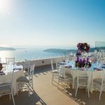 A glam Lebanese wedding in Santorini