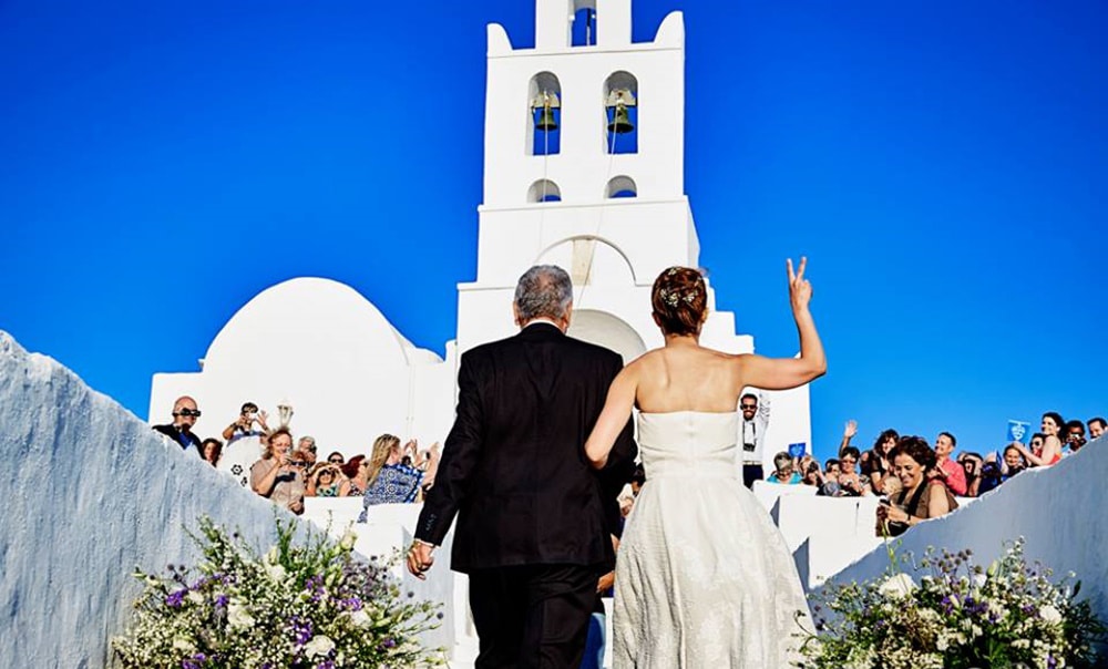 Summer blue wedding in Sifnos