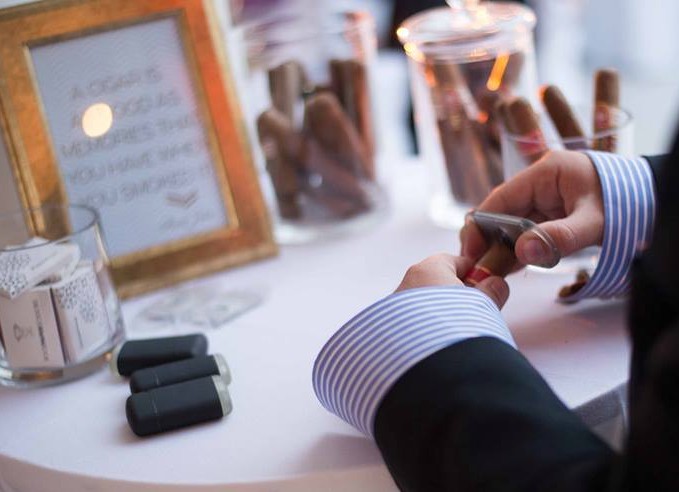 wedding cigar bar