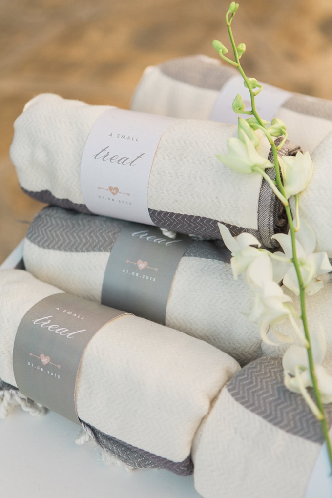 Futah πετσέτες για τους καλεσμένους του γάμου
