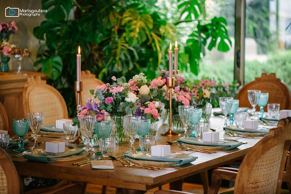 tableware και αξεσουαρ catering γάμου white lilac