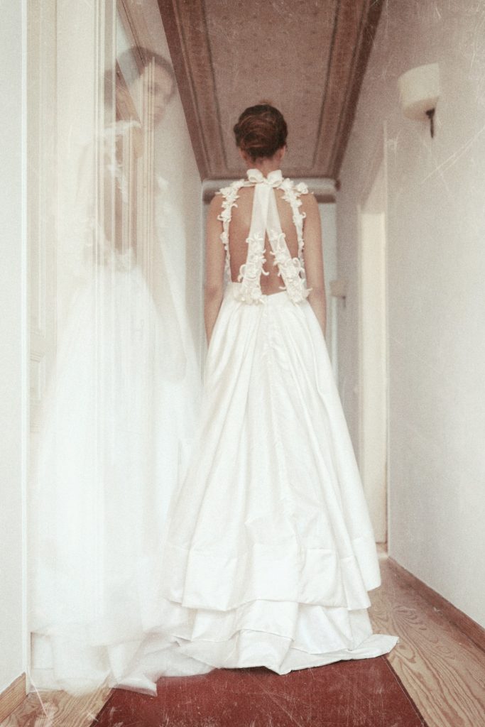 open back wedding dress