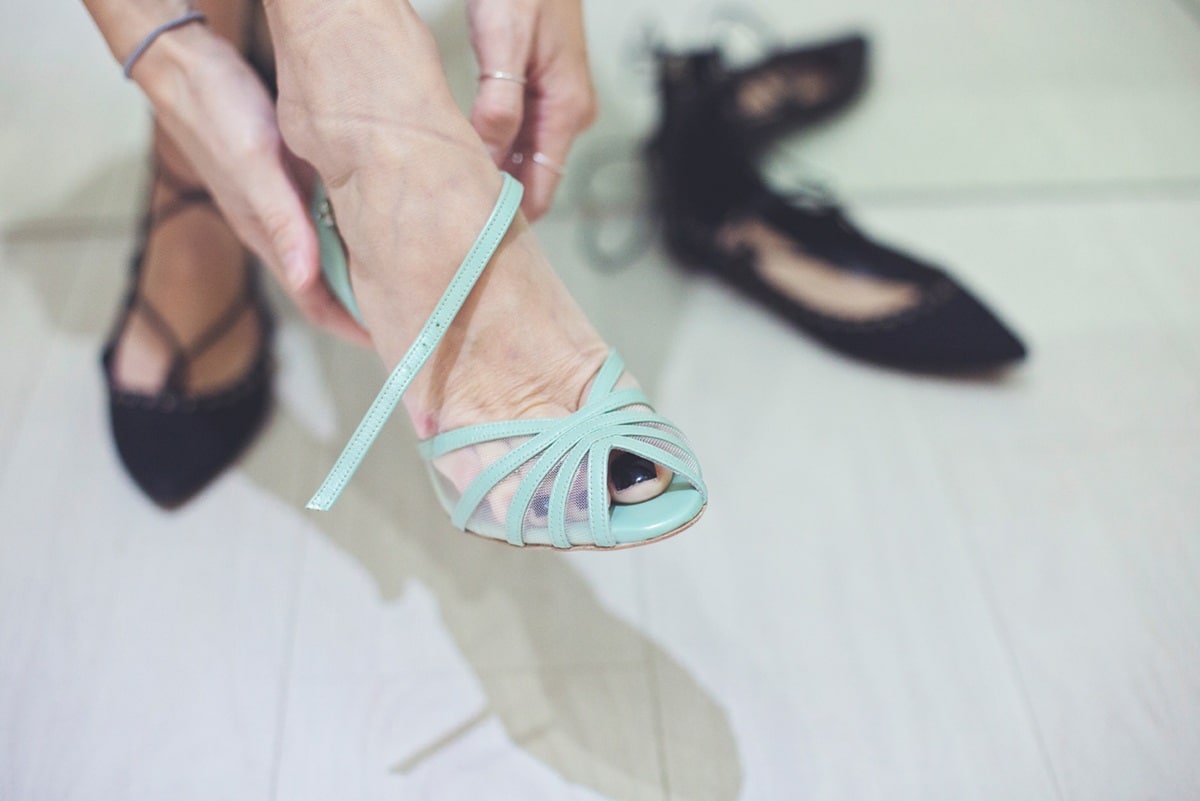 Handmade bridal shoes