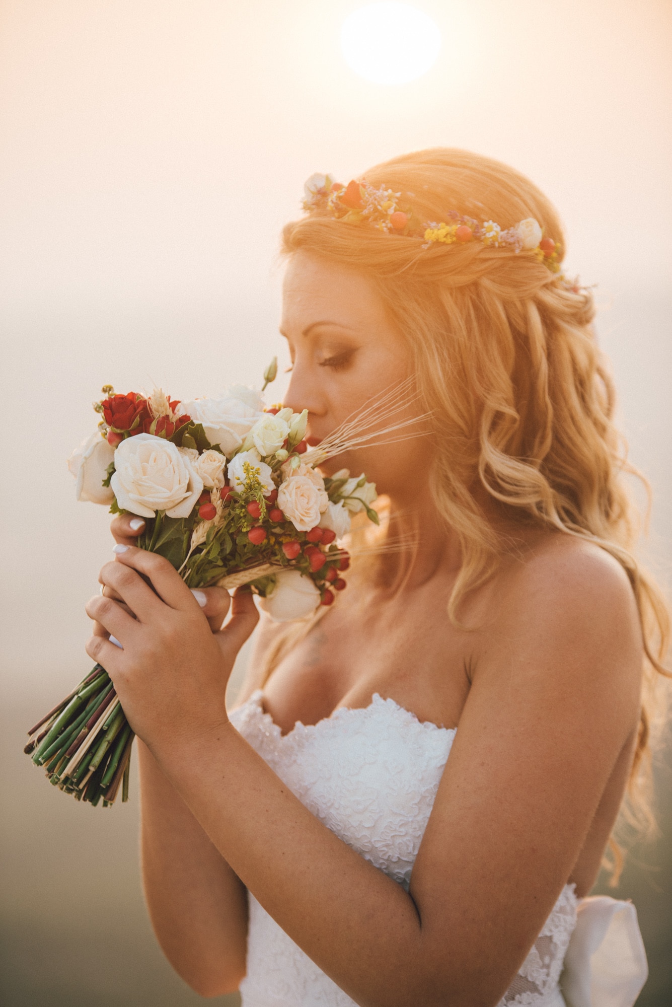 Red rustic wedding in Alexandroupoli