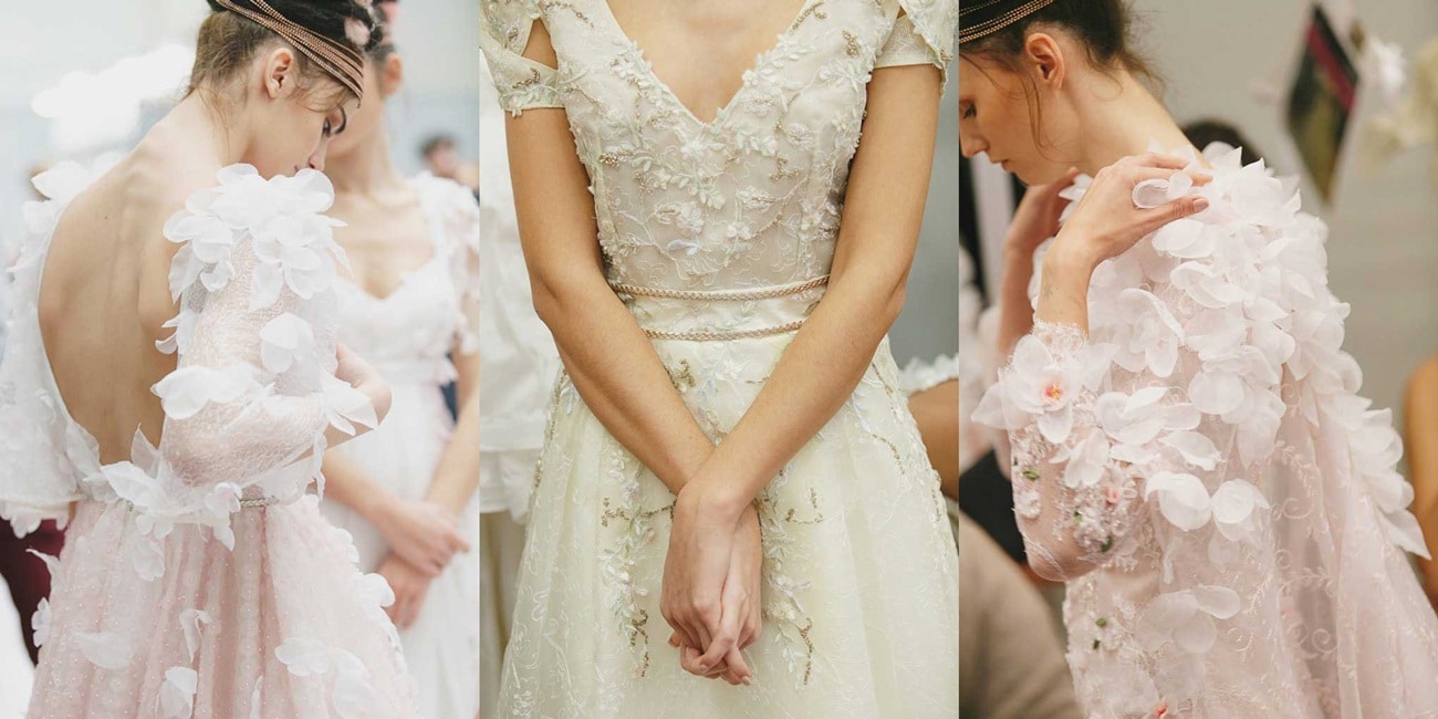 romantic wedding dress with lace