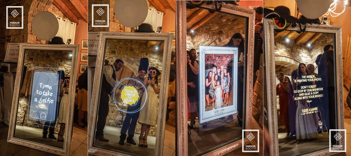 Photobooth γάμου Mirror Booth