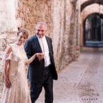 Bride and groom's photoshoot in chios