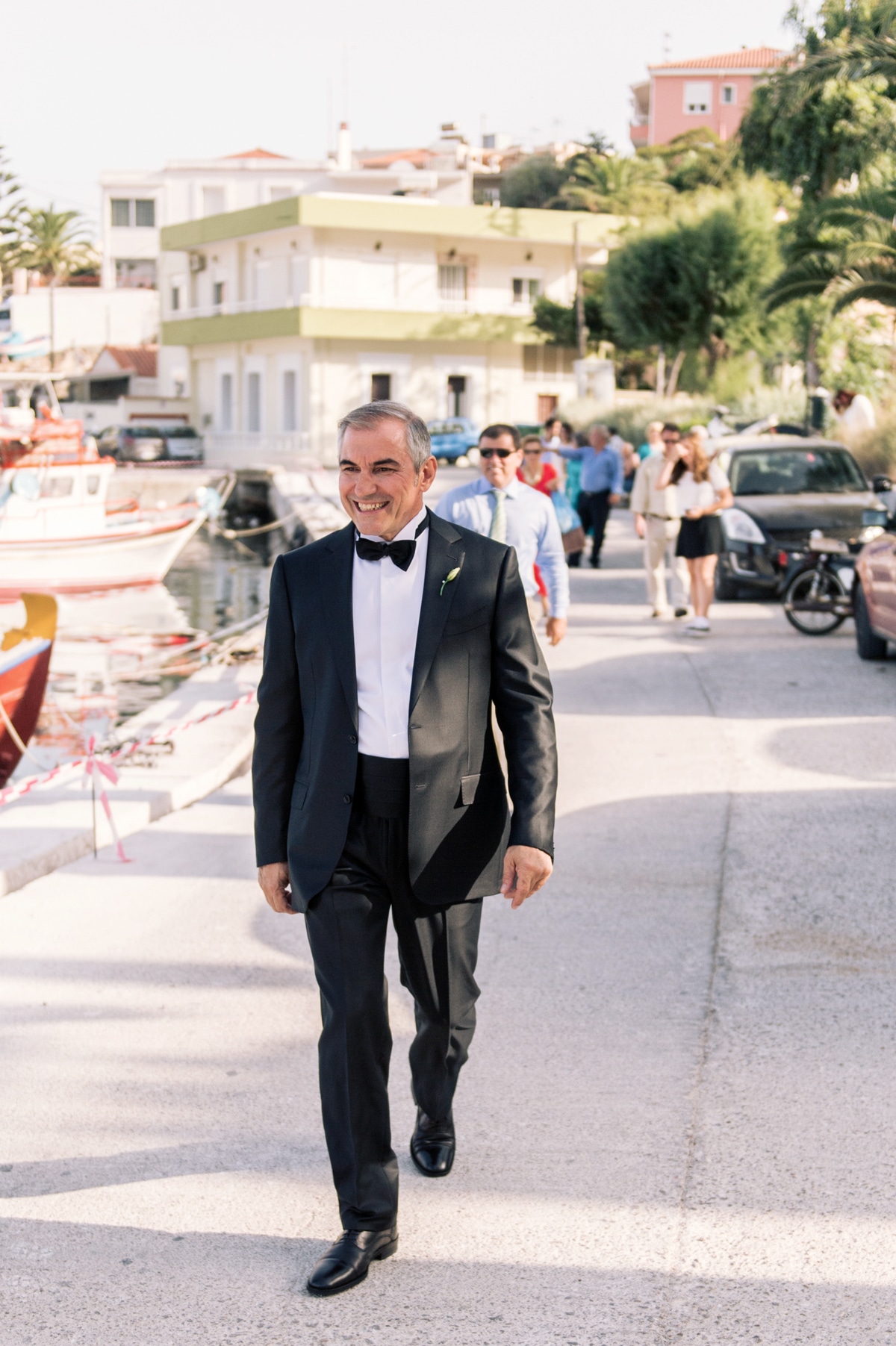 groom at a wedding in Chios