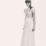 Ethereal wedding dress with 3D applique embroideries