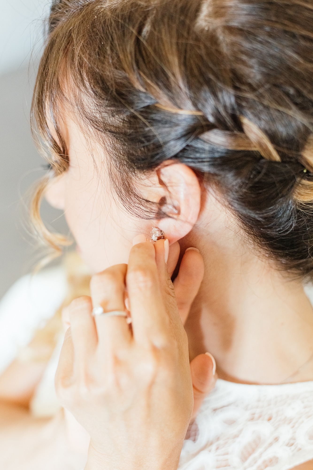 diamond bride earrings