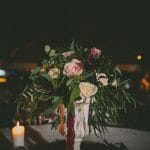 Wedding centerpiece with fall flowers la madrina