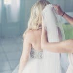 Long bride's veil