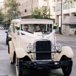Vintage car for the bride and groom