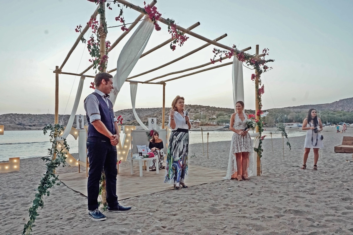 Wedding ceremony on the beach