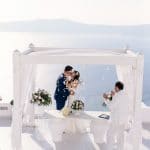 Romantic elopement in Santorini