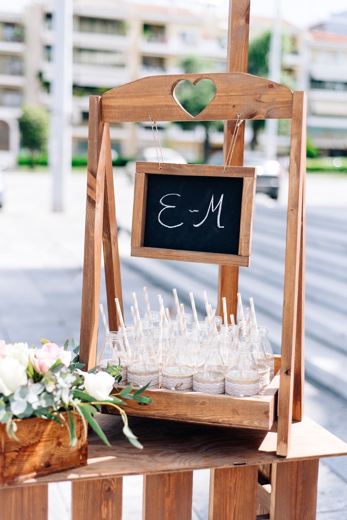 Fresh drinks for the wedding guests