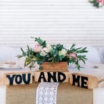 Wooden Mr and Mrs wedding sign