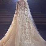 Ballgown wedding dress with big embroideries and stunning veil Elie Saab