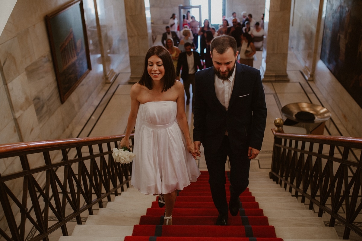 Civil wedding in Athens