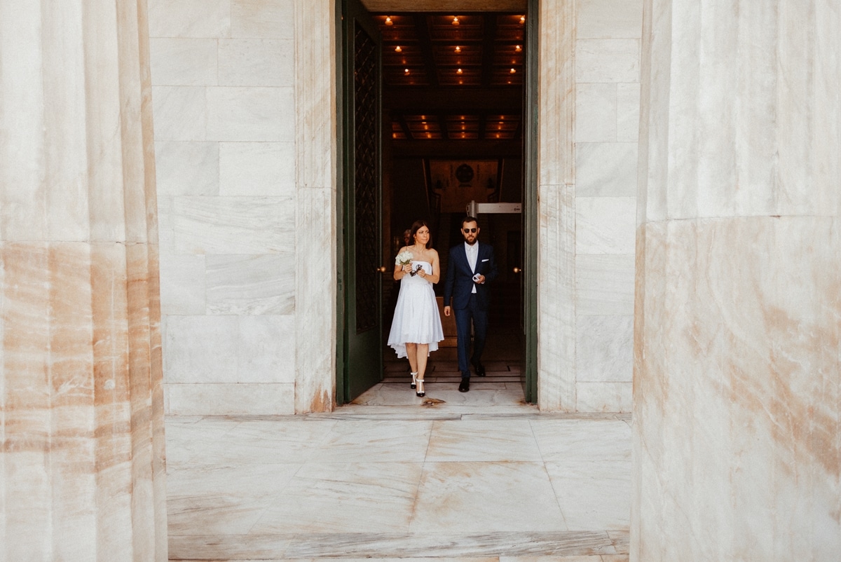 Civil wedding in Athens
