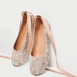 Flat bridal shoes Zara