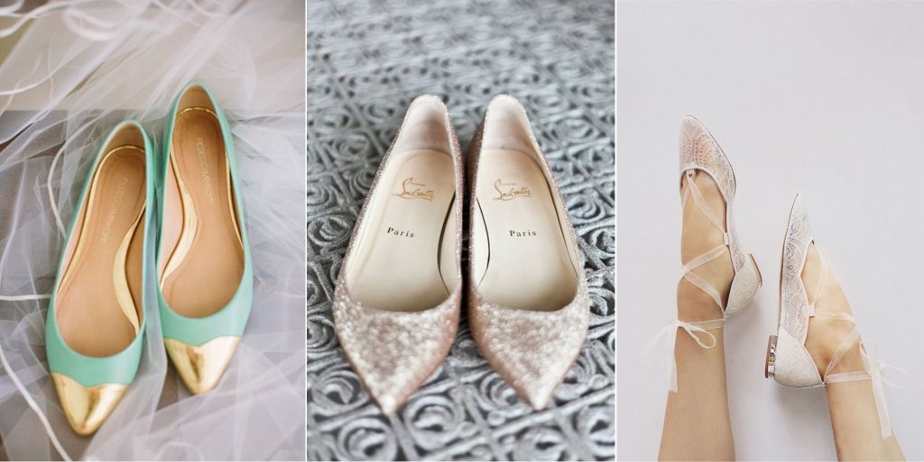 Ideas for flat bridal shoes