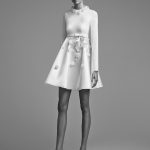 Mini white wedding dress with long sleeves Viktor and Rolf