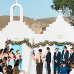 Wedding ceremony in an island Mkonos
