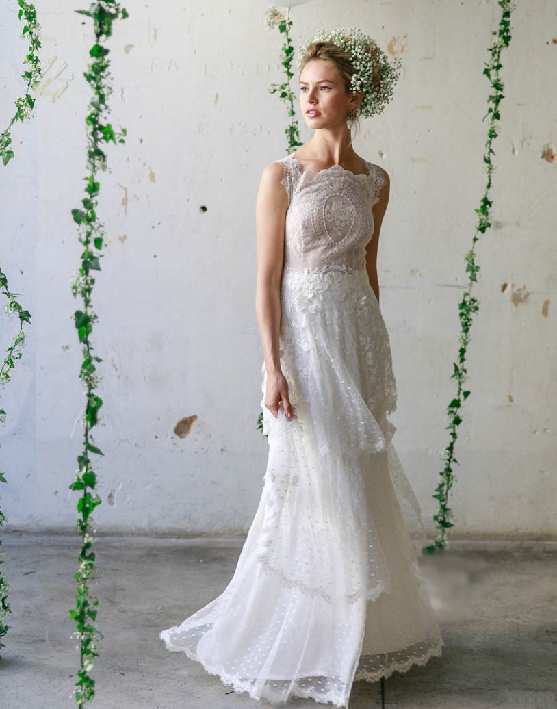 Boho ethereal wedding dresses Katia Delatola