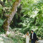 Romantic pre wedding engagement session in the forest Kosmas Chris
