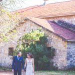 Romantic rustic wedding with off white shades