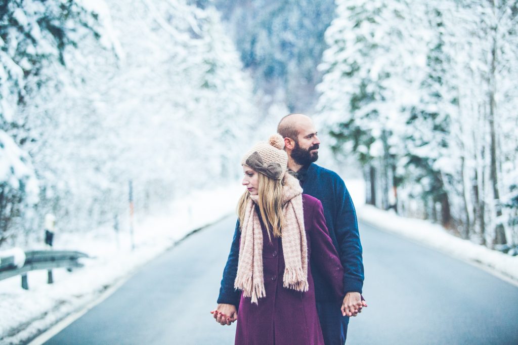 Winter engagement session in Munich