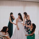 Romantic wedding in Athens with succulents and ivy