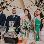 Romantic wedding in Athens with succulents and ivy