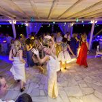 Summer wedding in Paros with stunning Celia Kritharioti gown