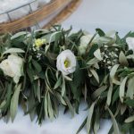 Rustic wedding with olive branches in Kythera
