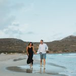 Engagement session on the beach