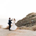 Intimate wedding with rustic touches and olive brunces