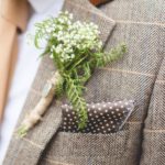 Unique boutonnieres for a stylish groom