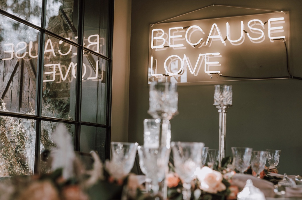 Neon wedding signs by The Letter Co.