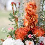 A bright spring inspirational shoot with orchids & pampas grass